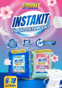 Sparkly Instakit DIY Liquid Detergent Kit - Ultra Power Clean Formula 3L-18L Yield - Pack Household