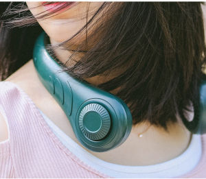 kipas gantung leher portable neckfan anti ribet rechargeable dingin seperti AC