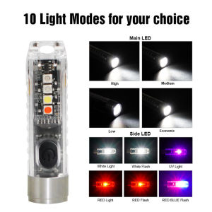 Mini LED Flashlight Keychain LED Pocket Light Torch for Outdoor Emergency