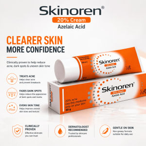 offical promotion Skinoren Azelaic Acid 20% Cream 30g Scar removal cream For Acne removal and pimples Scar removal