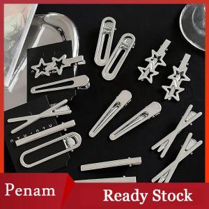 [PAM] 3Pcs Metal Duckbill Clip Women Hair Clips Side Bangs Female Ladies Barrettes Hair Accessories