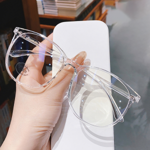 Anti Radiation Glasses Anti Blue Light Computer Eyeglasses for Women Large Frame Pink Round Frame Lenses Replacement