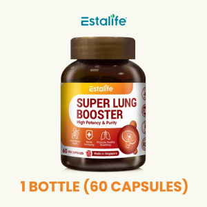 [NEW] Estalife Super Lung Booster 60 Softgels Supplement Ultimate Respiratory Health Formula Cleanse Airways Support Smooth Daily Breathing Lung Wellness Care