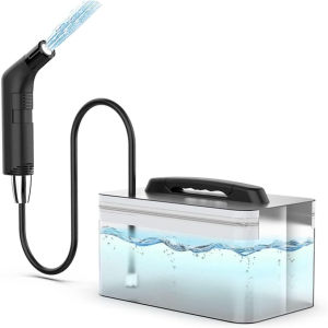 🇸🇬【In Stock】Electric Portable Travel Bidet Sprayer 2.3L Large Water Tank Rechargeable Muslim Shower Sprayer Handheld Personal Hygiene Washer for Outdoor Camping Trip Home Daily Use