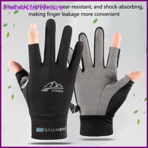 Colorful Heart ถุงมือกันแดดสำหรับผู้หญิงเนื้อผ้าไหมน้ำแข็งแบบบางป้องกันรังสีอัลตราไวโอเลตน้ำค้างถุงมือสำหรับขับขี่ขับขี่ขับขี่กันลื่นระบายอากาศได้ดี