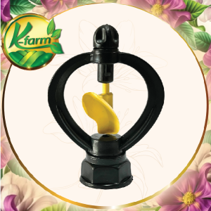 ( 10 ตัว ) สปริงเกอร์ใบหูช้าง ให้น้ำกระจาย มี 3 สี โครงไม่หมุน เกลียวใน ใส่ได้ทั้ง 4 หุน และ 6 หุน สปริงเกอร์ ใบแฟนซี SPRINKLER K FARM