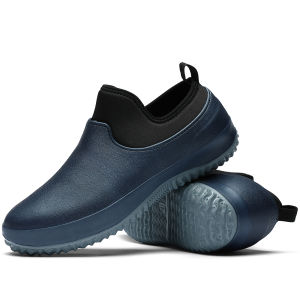 VINCENT Chef Shoes for Men Women Slip on Kitchen Shoes Bige Size 35-49 Non-slip Waterproof Oil-proof Resistant Restaurant Cook Safety Work Shoes Soft Hospital Medical Nurse Loafers Women Rain Shoes