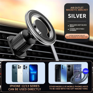 Magsafe Car Phone Holder 360° Rotatable Air Outlet Car Phone Stand Holder Car Dashboard Mounts Adjustable Car Steering Wheel Rear Seat Phone Holder for iPhone 14 13 12 Pro Max