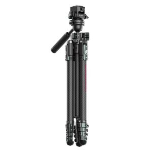 Ulanzi JJ06 GlideGo 187cm Carbon FIber Video Tripod Stand Base 360° Ballhead for DSLR Camera