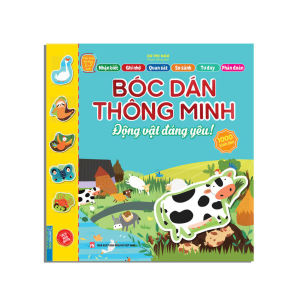 Sách - Bóc dán thông minh - Động vật đáng yêu (3-7 tuổi)