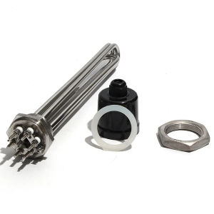 Lujinxun DN40 1.5" BSP Water Heating Element for Brewery and Distilling Machine with Ground Screw and Probe 220V 380V