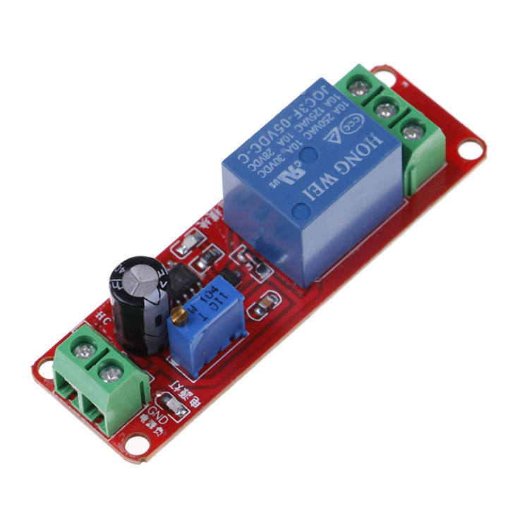 DC 5V NE555 timer switch adjustable module 0-10s time delay relay ...