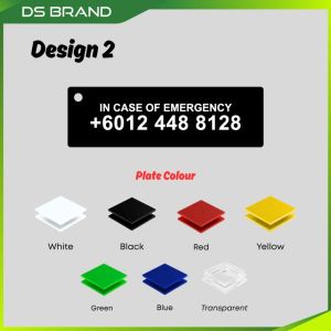 Custom Keychain Phone Number Personalised Key Tag DS Brand M1