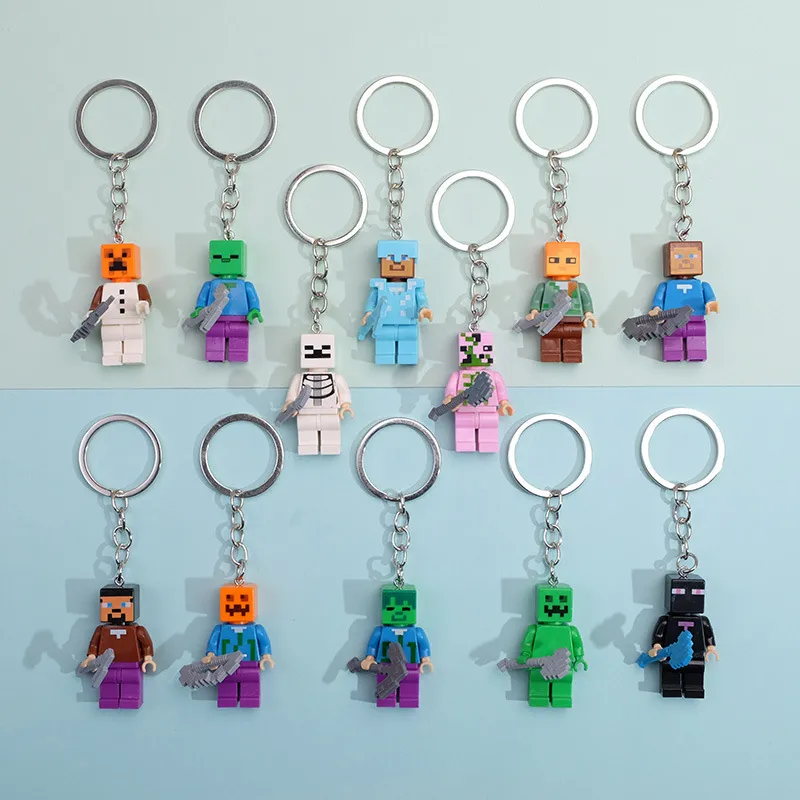 Lego sales minecraft keychain