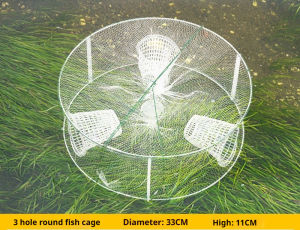 Soft Silicone Fishing Cage Fishing artifact White Net Cage Fish Cage Shrimp Cage Catching crabs Catching Shrimp