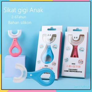 Sikat Gigi Anak Model U Silikon Untuk Usia 2 Sampai 6 Tahun Tooth Brush Training