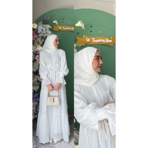 TERBARU BEST SELLER MAGHIRA LONGG DRESS GAMIS BAHAN SHIMMER SIZE L XL XLL SILK MIX PAYET KONDANGAN PESTA BRIDESMAID COD