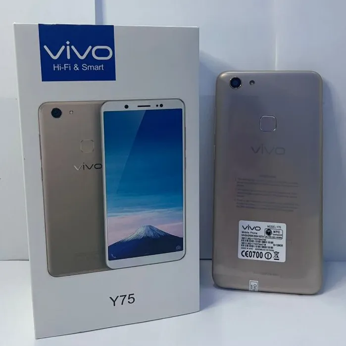 viv0 Y75 Original 6G RAM 128G ROM Phone Mobile Phone 3000mAh cellphone  Smartphone Hot Sale Android Phone