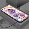 Apple iPhone 14 14Pro 14Max 14ProMax 13 12 11 Mini Pro Max 8 7 6 6s Plus SE2020 SE2022 Dandelion Flower Liquid Silicon Phone Case All-Inclusive Lens Soft Shockproof Cover. 
