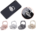 Universal Shiny Rhinestone Love Heart Phone Finger Grip Ring Phone Stand Mount Holder. 