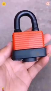 1PCS Waterproof Laminated Padlock Short/Long Shackle 40mm Weatherproof Rustproof