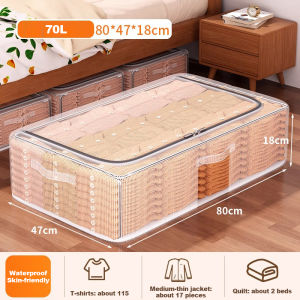 Happihaus Large Capacity Storage Box PVC Waterproof Dustproof Foldable Organizer for Clothes Toys Book