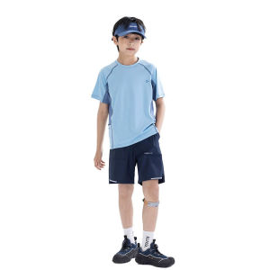 Childrens Clothing Sports Suit Summer Short Sleeve Shorts Tracksuit Quick-Drying Sportswear