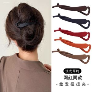 Autumn Winter Plush Hair Clip Fashion Plastic Hair Clip Shark Clip Ladies Hair Accessories