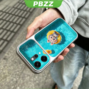 PBZZ Case for OPPO Reno 14 pro reno14 Reno 14F 5g phone casing Softcase Silicone shockproof Cover new design aesthetic cute purple for girls Cartoon swimming KNYC3