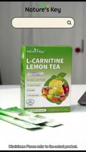 Ready stock ? ? Natures Key L-Carnitine Lemon Tea 15 Sachets Fat Burner Sucrose Free Fat Burn Metabolism