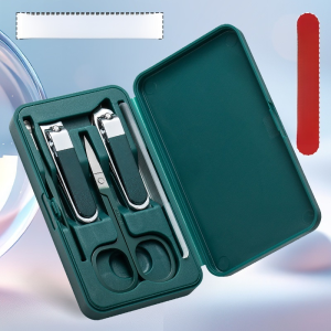 ชุดเครื่องมือทําเล็บคุณภาพสูงพร้อมกรรไกรตัดเล็บ ช้อนหูเอียง