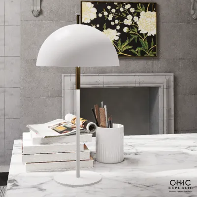 CHIC REPUBLIC ERIKโคมไฟตั้งโต๊ะ - สี ขาว/ทองเหลือง