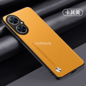 Plain Leather Protective Casing For HUAWEI Nova 11i 2023 Nova 11 Nova 11 Pro Nova10SE Nova10 Nova10Pro Nova Y90 comfort Soft Silicone Phone Case For Nova11i 4G 5G 11Pro 11ProPlus 11Pro+ Anti fingerprint Protect Back Cover Fashion Business Leisure