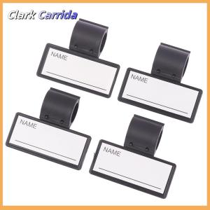 [Clark Carrida] 1 5Pcs Name Tag Stethoscope Identification Tags Id Custom Magnets Holder Clip Badgelabel Tube Nametags Magnetic Plate Badges
