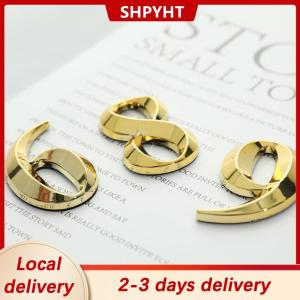 [COD] SHPYHT Local delivery Ship within 24 hours 1pc Height 5cm Golden Home Sticker Address Door Label Gold Modern House Number