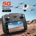 Drone S159 WIFI 4K HD FPV GPS Large Screen Version FPV Motor Tanpa Sikat Drone GPS Jarak Jauh 2km. 