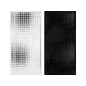 Metal Pegboard 100x50cm E-sports Room Wall Hanging Shelf Organizer Tools Hardware Storage Rack