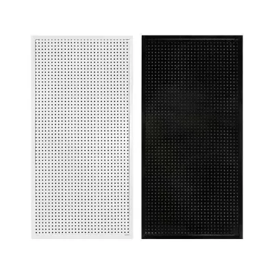 Metal Pegboard 100x50cm E-sports Room Wall Hanging Shelf Organizer Tools Hardware Storage Rack