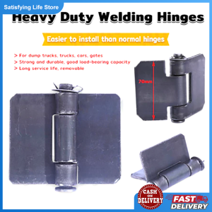 Welding Hinge 75/90MM Heavy Duty Big Gate Truck Flag Hinges Farm Doors Revolving Doors Hinges