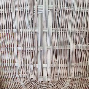 ตระกร้าหวายสําหรับใส่ของแท้มีฝาปิด