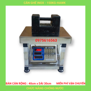 Cân ghế tính tiền điện tử chống nước inox 150kg dùng cho cân hàng hóa nông sản  BẢO HÀNH 2 NĂM