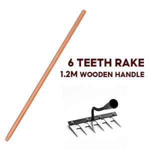 5/6/7/8 Teeth Garden Weeding Rake Cangkul Rumput Tajak Bergigi Wedding Grass Rake Tooth Nail Harrowing tool
