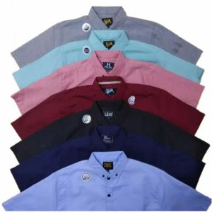 Baju Setelan Kemeja Anak Lengan Pendek Dan Celana Anak Panjang Laki laki Umur 1-13 tahun Katun Premium