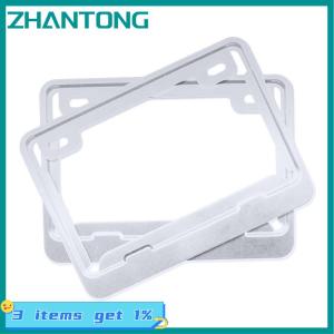 ZHANTONG Motorcycle License Plate Frames Universal Aluminum License Plate Holder License Plate Holders Frame
