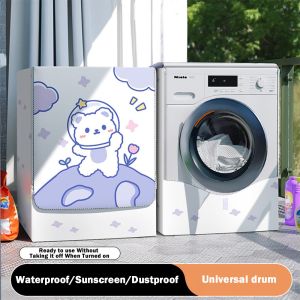 MARBLEX Dustproof Washing Machine Cover Waterproof UV Resistant Washer Cover Cloth Durable Thickened Washer Cover for Front Opening Washer Fully Automatic