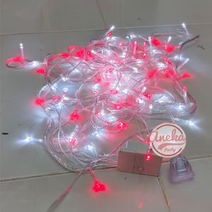 Lampu Tumblr Led Merah Putih 10 / Lampu Hias HUT RI / lampu Merah Putih