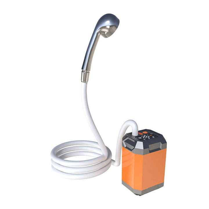 AUTOPkio Douche Camping Portable, Douche Extérieure Améliorée avec Batterie Rechargeable 6000mAh Pompe, Affichage Numérique Intelligent pour Plage