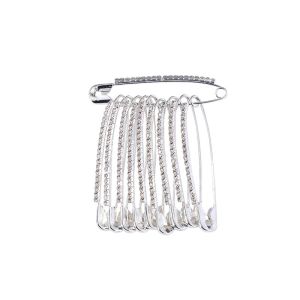 💎High-Grade Rhinestone Waist Pin to Fix Skirt Anti-Exposure Brooch Pants Waist to Change Small Artifact Dress Neckline Fixer Brooch简约高级水钻别针