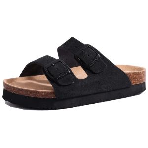 Shevalues Suede Clogs For Women Men Summer Cork Mules Soft Footbed Sandals With Arch Support New Leisure Fashion Genuine Clogs2026