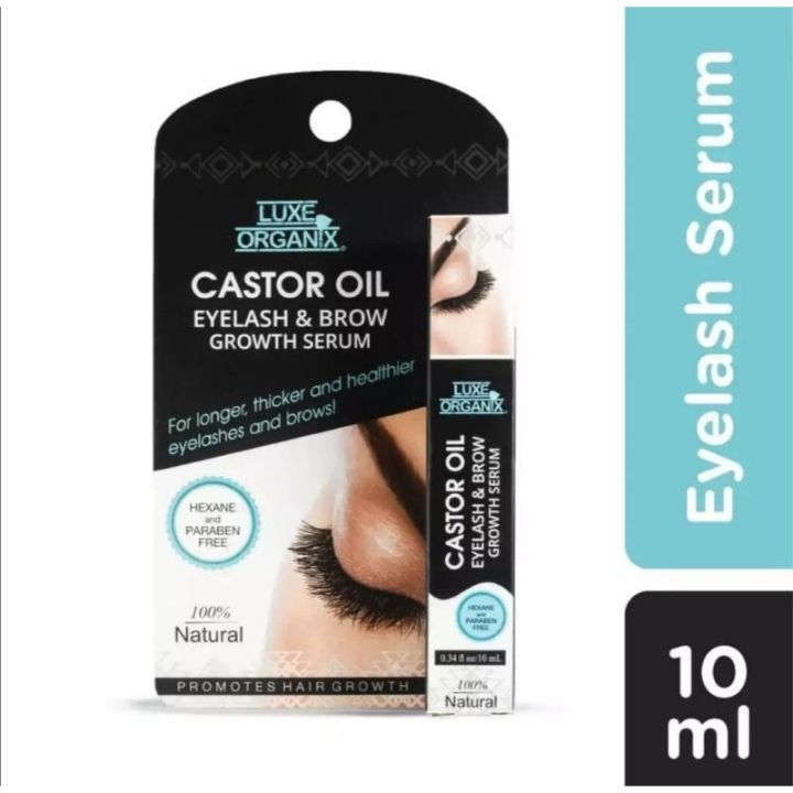luxe organic castor oil eyelash and brow growth serum Lazada PH